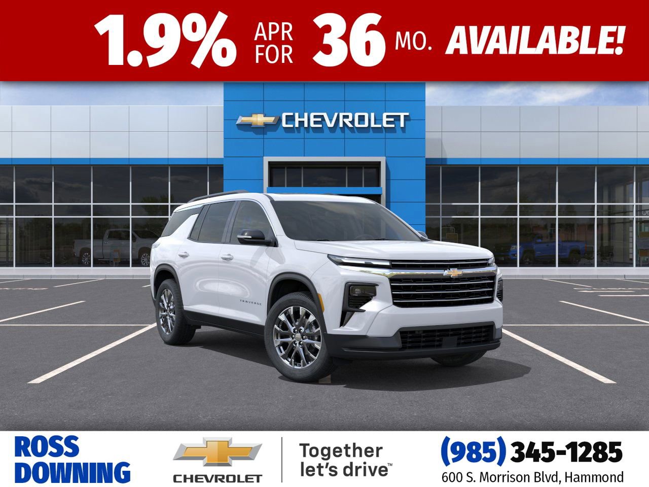 New 2026 Chevrolet Traverse LT w/ Sun and Wheel Package