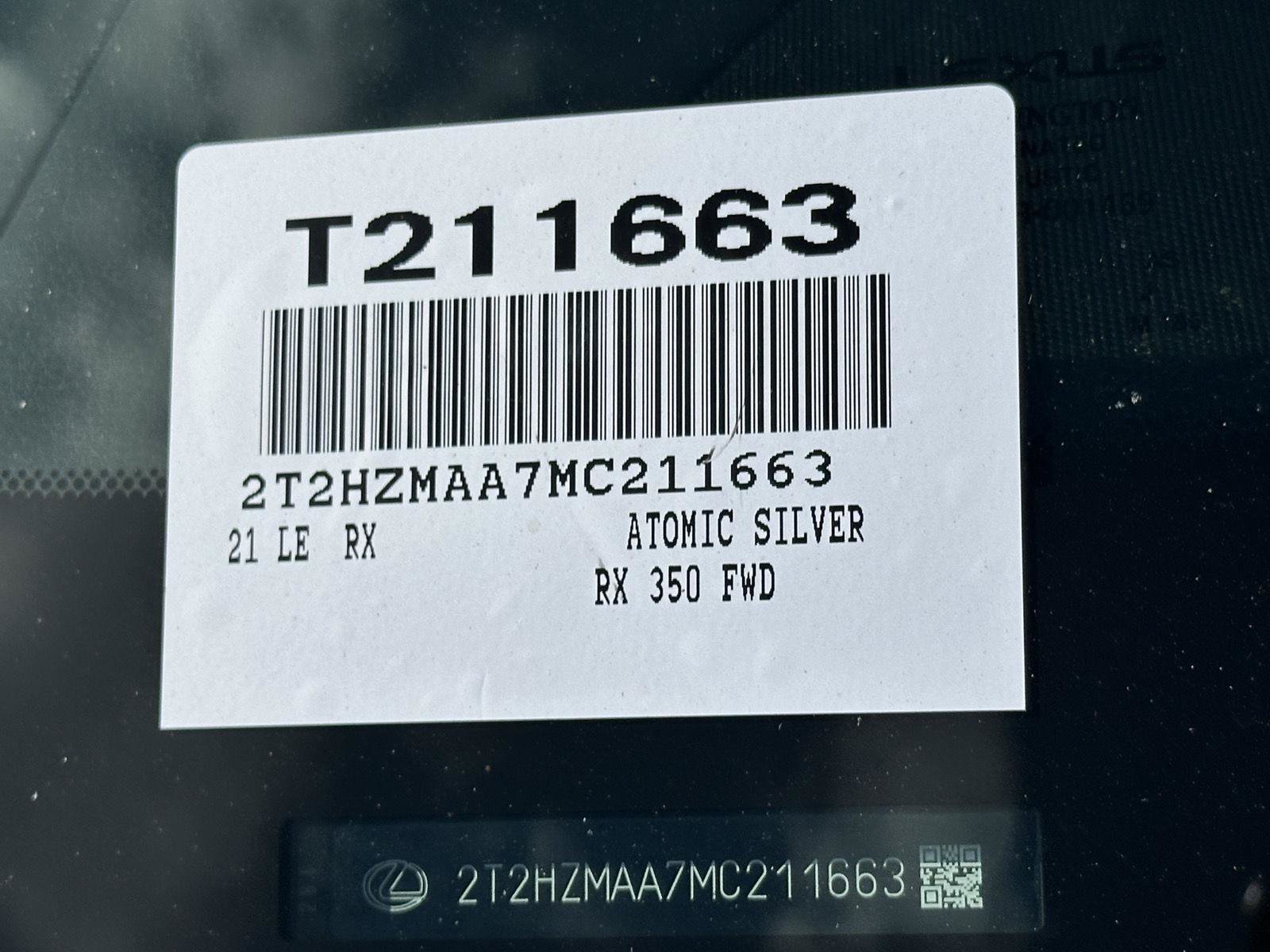 Used 2021 Lexus RX 350 FWD w/ Premium Package image 6