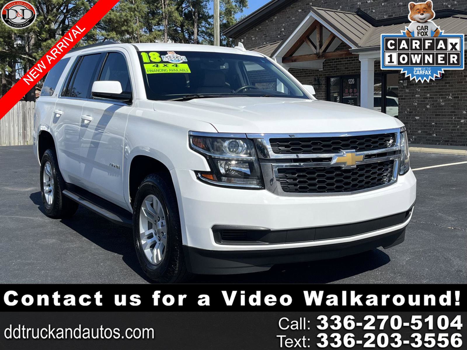 Used 2018 Chevrolet Tahoe LT
