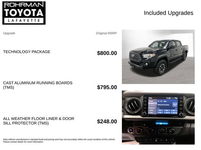 Used 2022 Toyota Tacoma TRD Off-Road w/ Technology Package AWD/4WD image 4