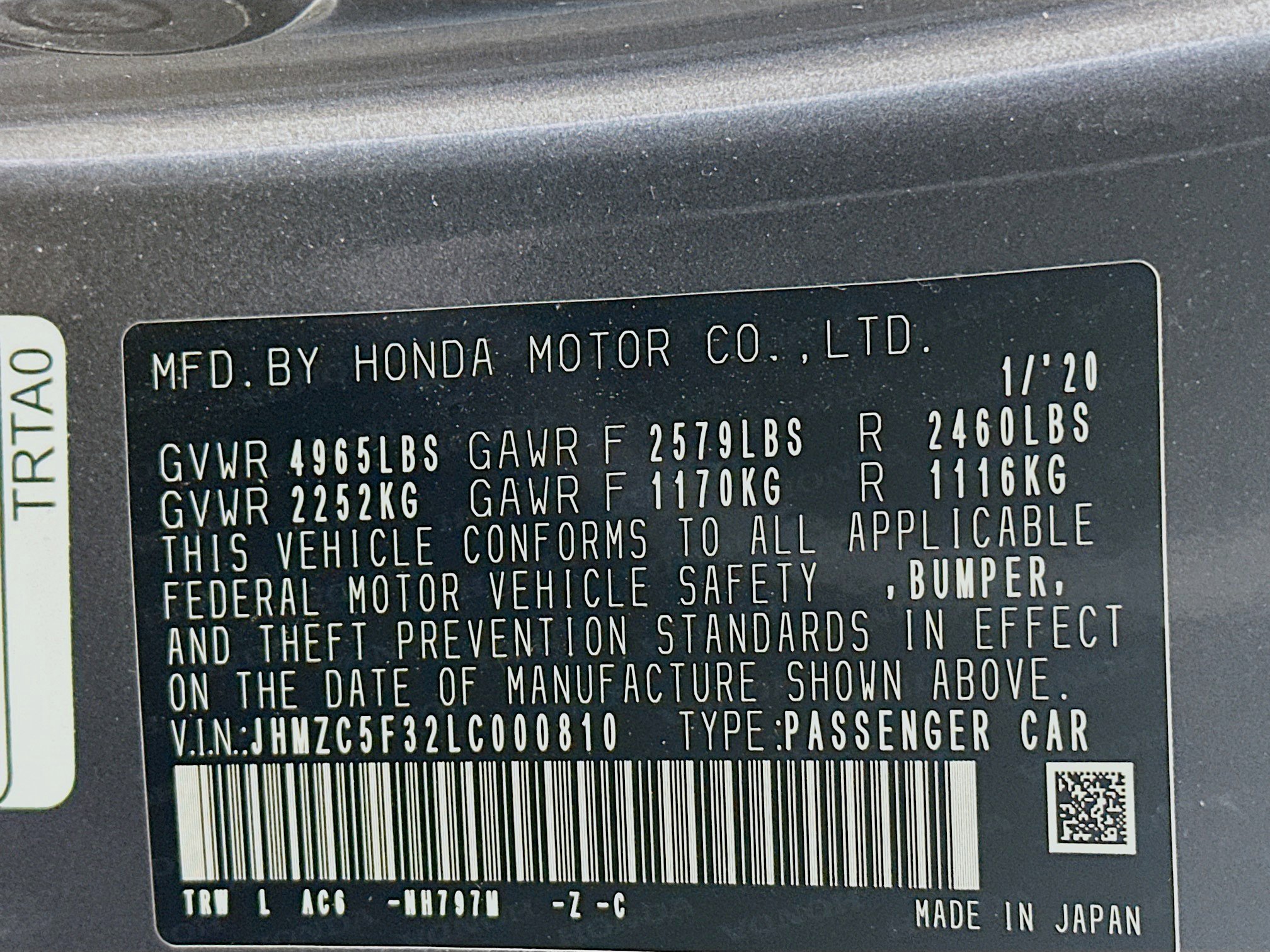 Used 2020 Honda Clarity Touring image 12