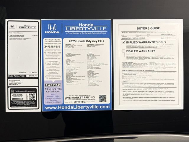 Used 2025 Honda Odyssey EX-L image 53