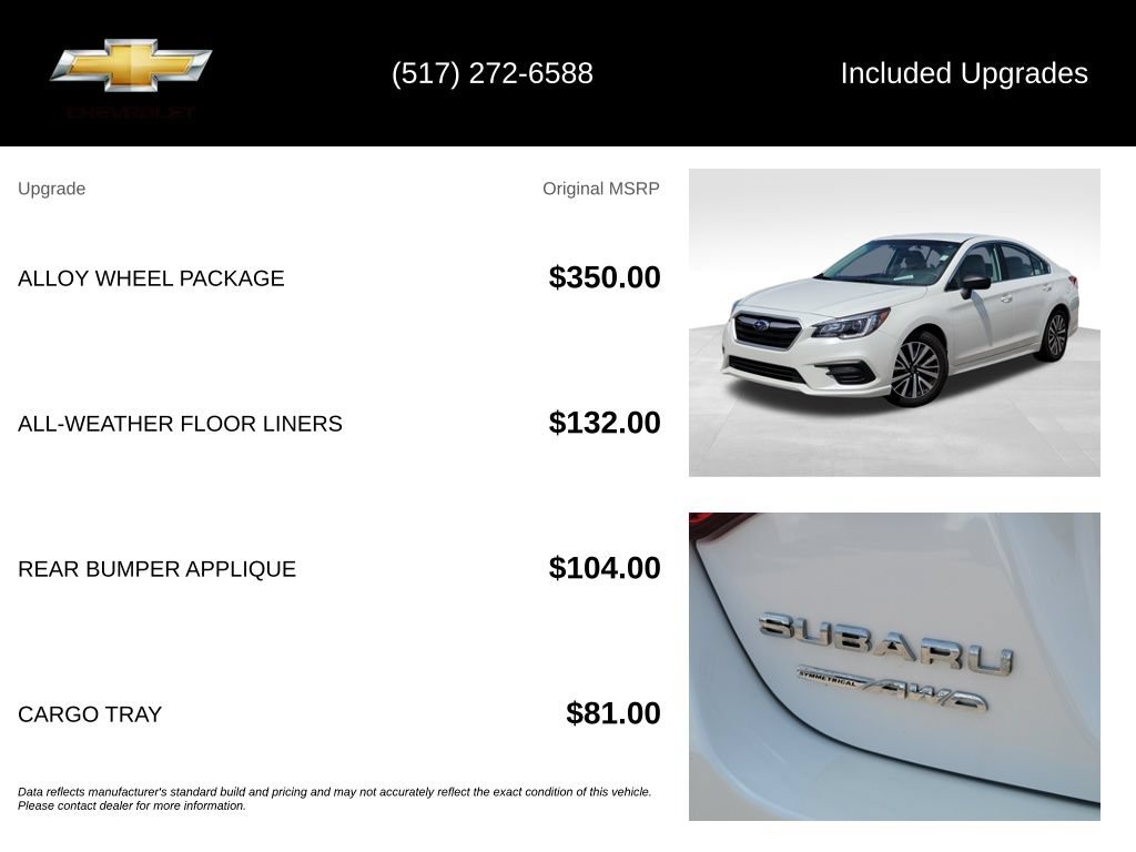 Used 2019 Subaru Legacy 2.5i w/ Alloy Wheel Package AWD/4WD image 5