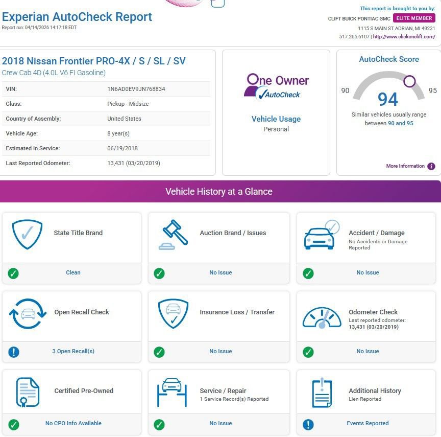 Used 2018 Nissan Frontier SV image 3