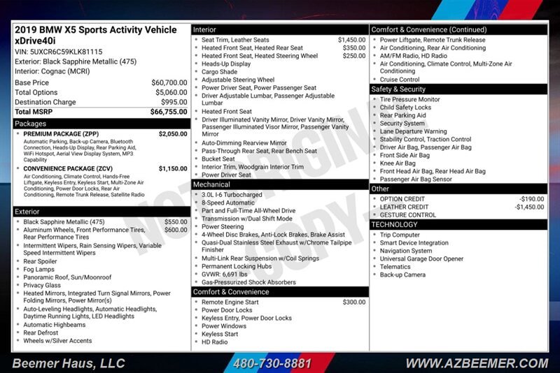 Used 2019 BMW X5 xDrive40i AWD/4WD image 3