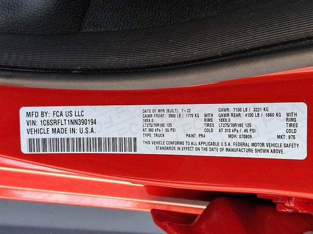 Certified 2022 RAM 1500 Rebel w/ Rebel Level 2 Equipment Group image 34