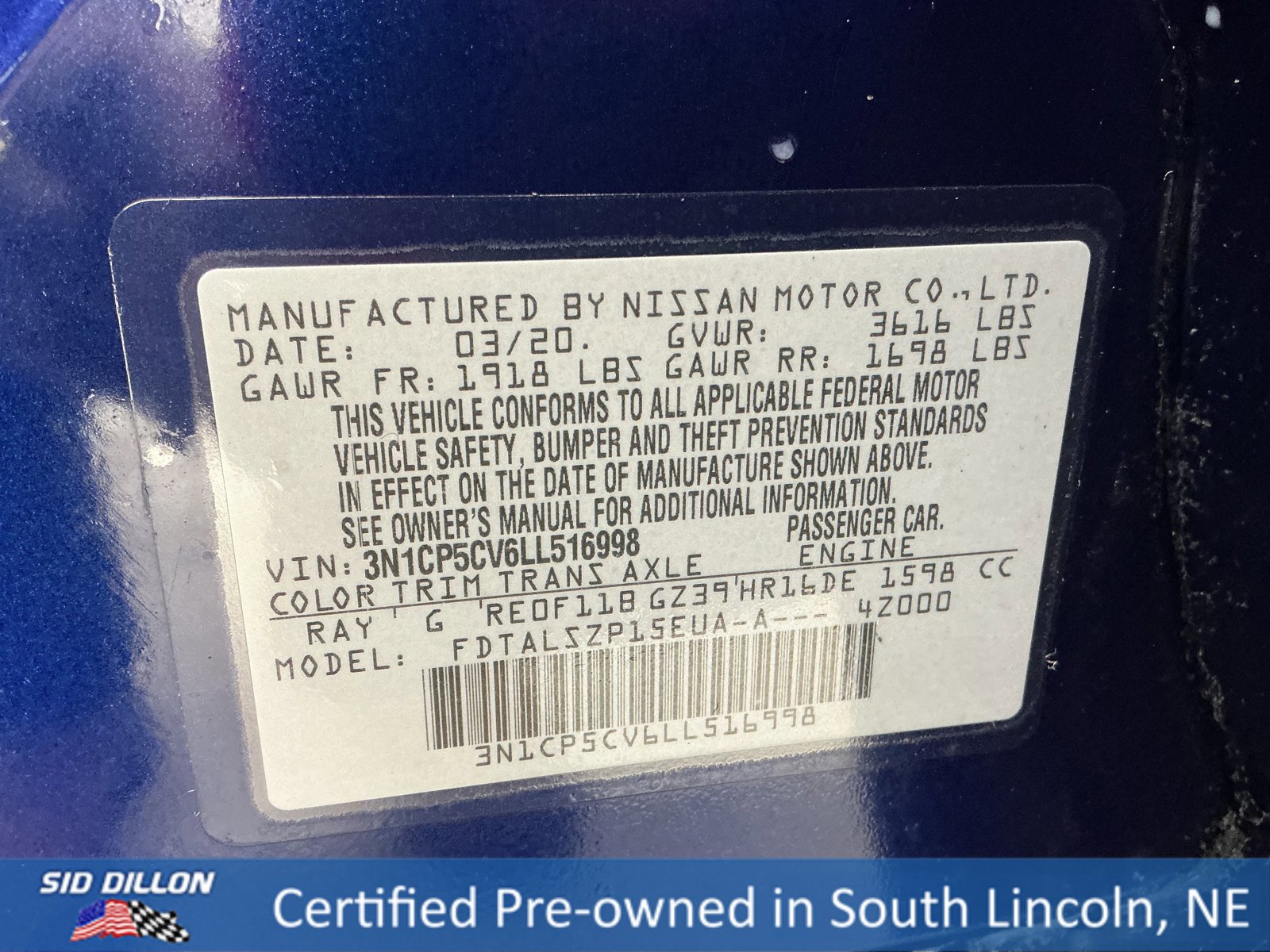 Used 2020 Nissan Kicks SV image 14