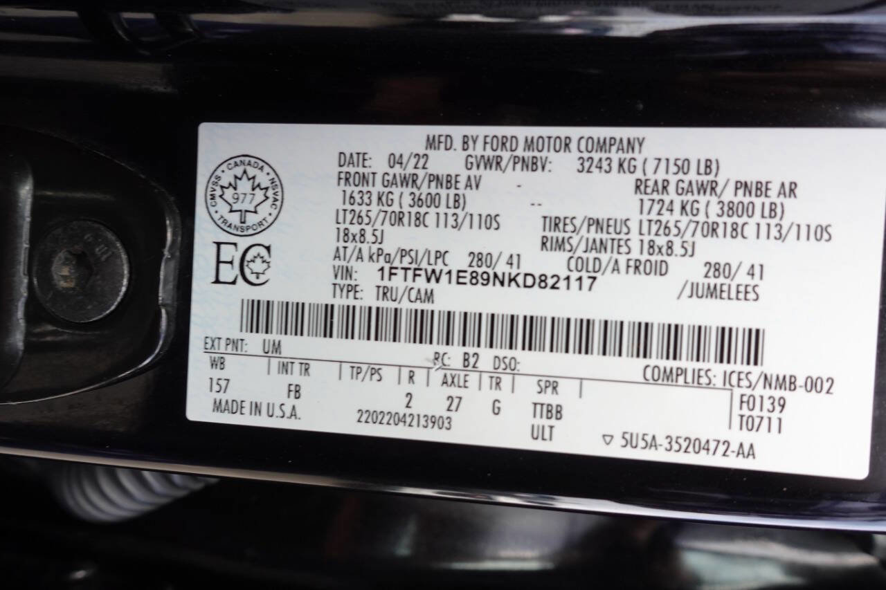 Used 2022 Ford F150 XLT w/ Equipment Group 302A High image 20