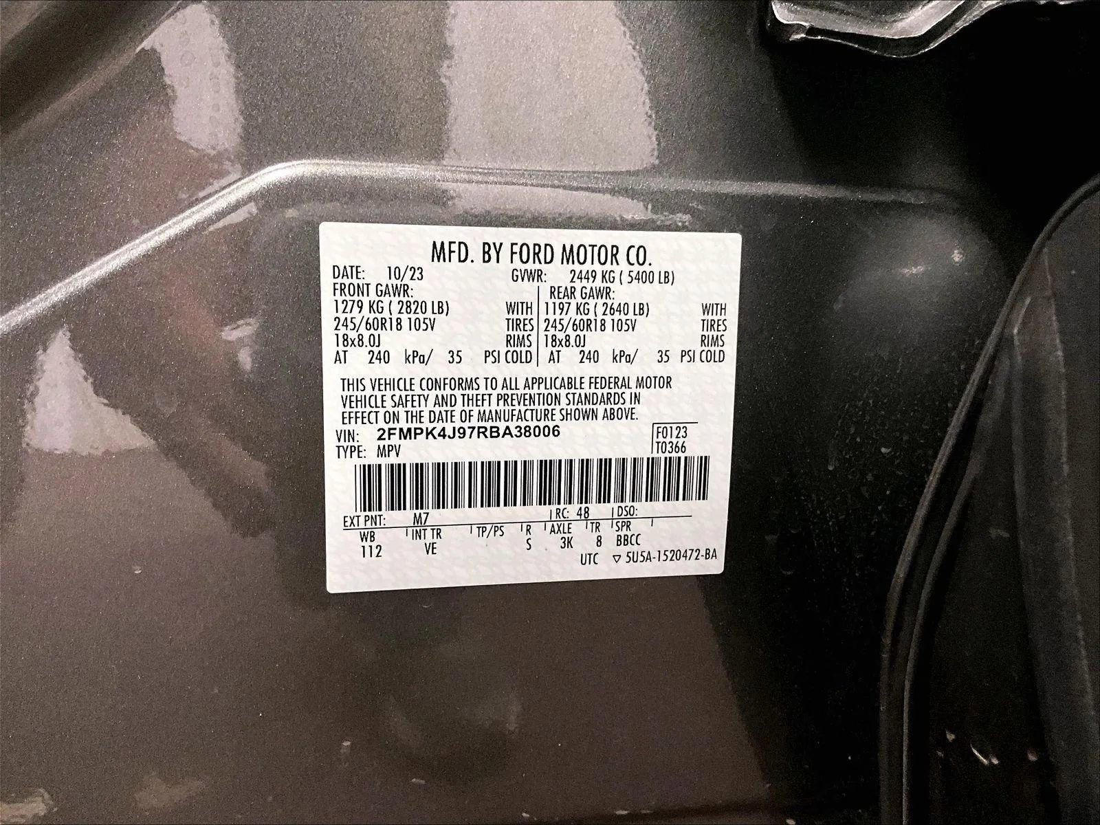 Certified 2024 Ford Edge SEL w/ Convenience Package AWD/4WD image 32