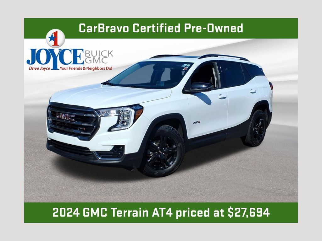 Certified 2024 GMC Terrain AT4 w/ Tech Package AWD/4WD 360° Tour