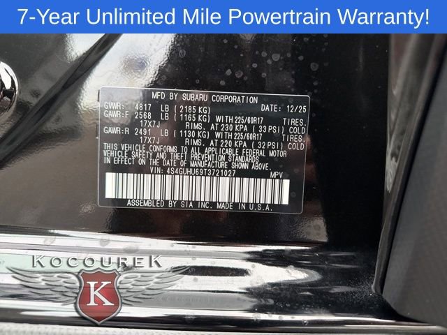 New 2026 Subaru Crosstrek 2.5i Wilderness w/ Crosstrek Mirror Package image 25