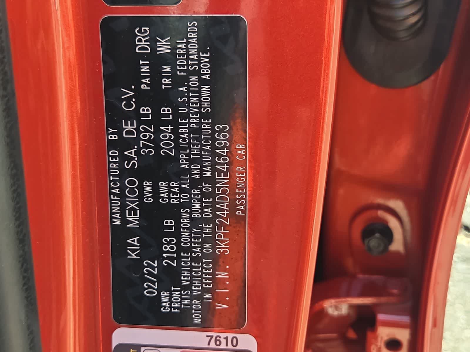 Used 2022 Kia Forte LXS FWD image 29