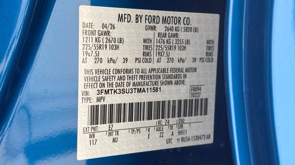 New 2026 Ford Mustang Mach-E Premium w/ Sport Appearance Package AWD/4WD image 45
