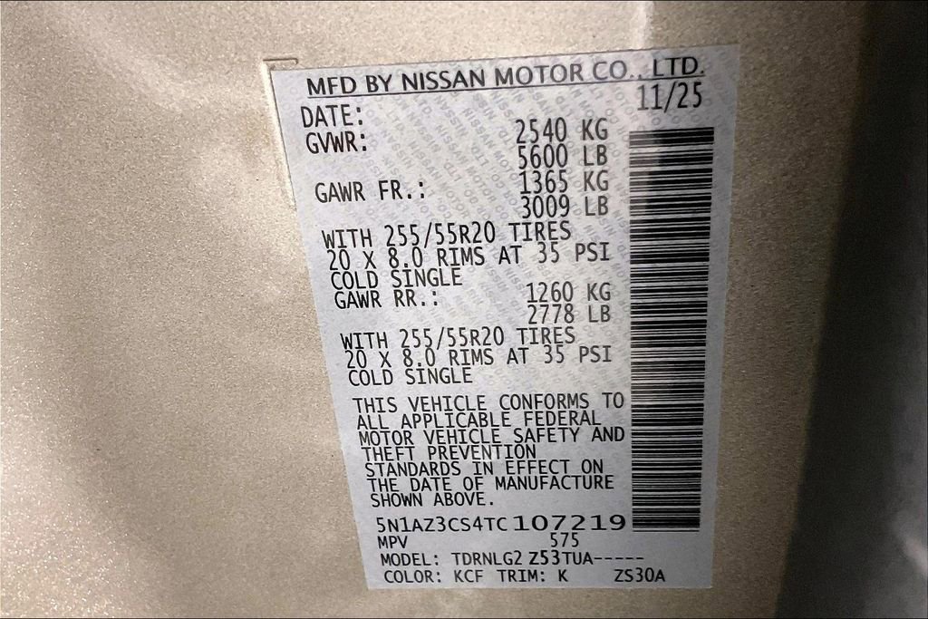 New 2026 Nissan Murano SL image 27