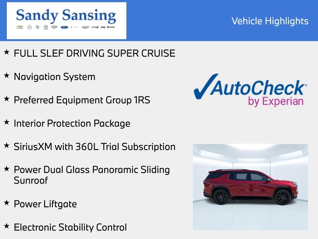 Used 2026 Chevrolet Traverse RS FWD image 7