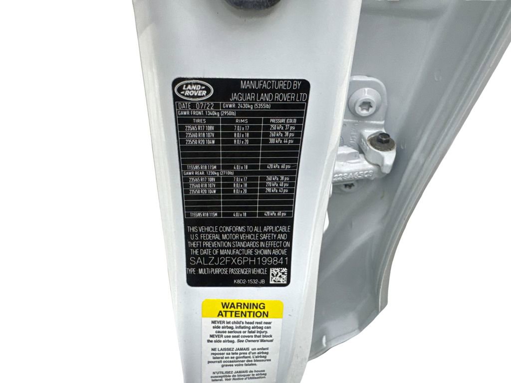 Used 2023 Land Rover Range Rover Evoque S image 89