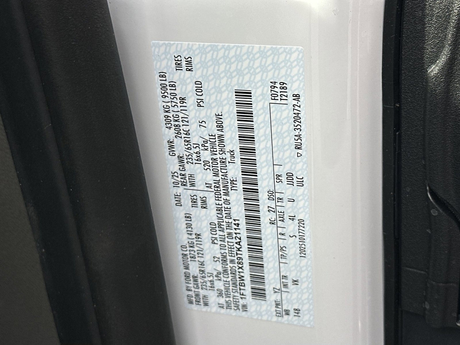 New 2026 Ford Transit 350 148 High Roof w/ Load Area Protection Package RWD image 40