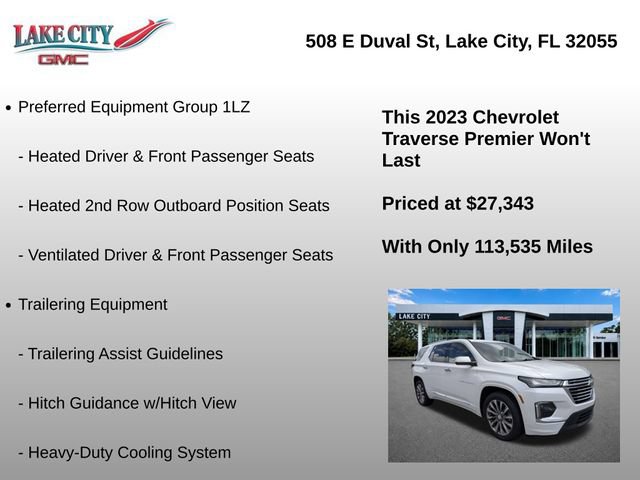 Used 2023 Chevrolet Traverse Premier FWD image 8