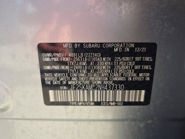Certified 2022 Subaru Forester Wilderness AWD/4WD image 29
