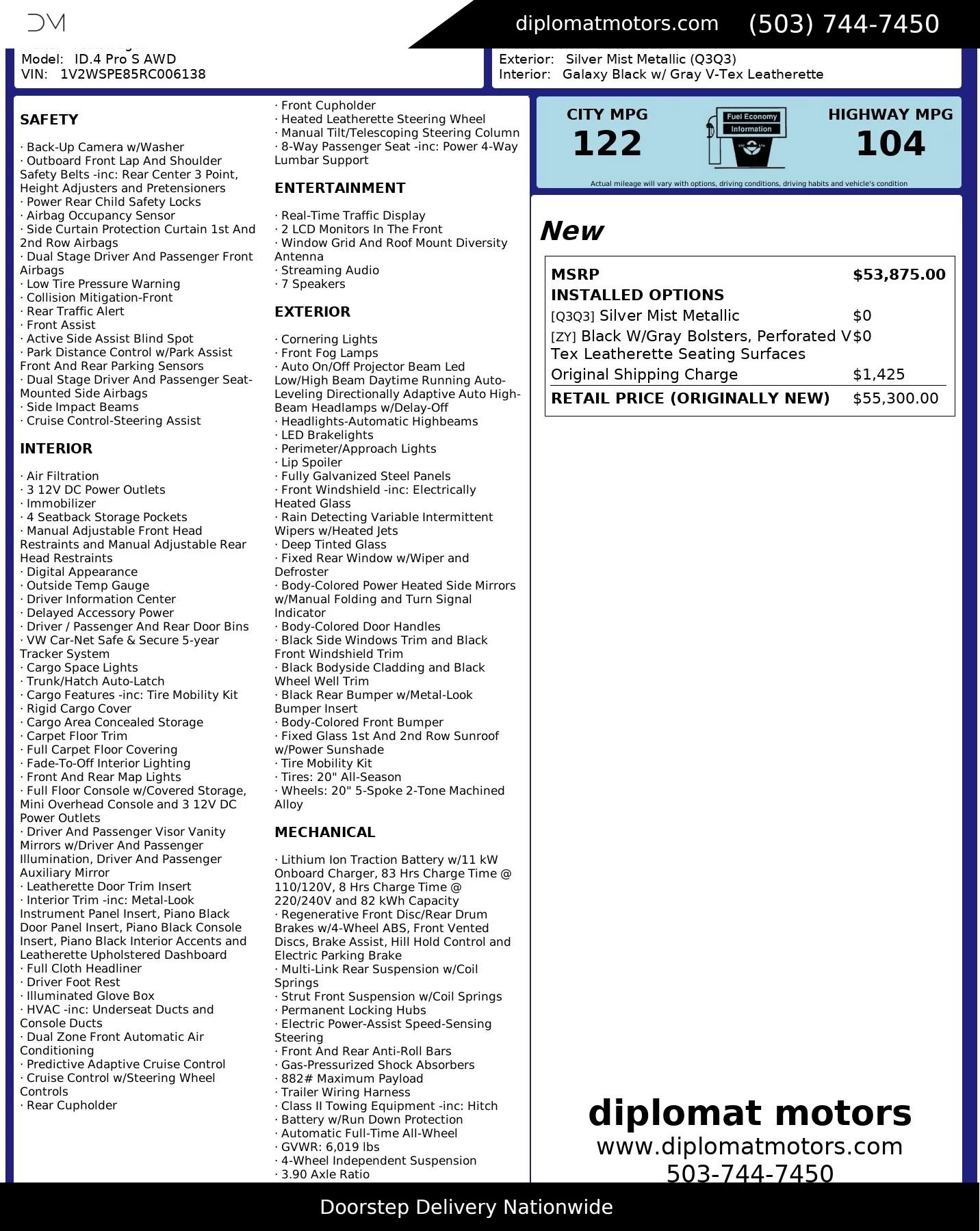 Used 2024 Volkswagen ID.4 Pro S image 2