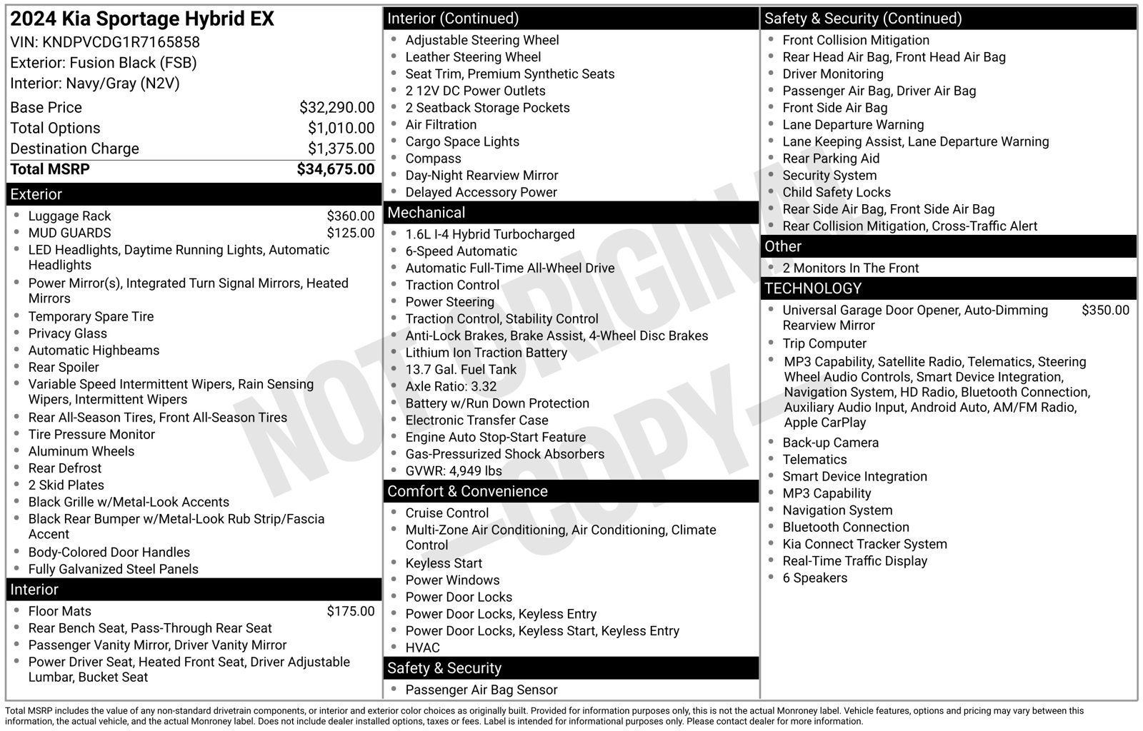 Certified 2024 Kia Sportage EX AWD/4WD image 18