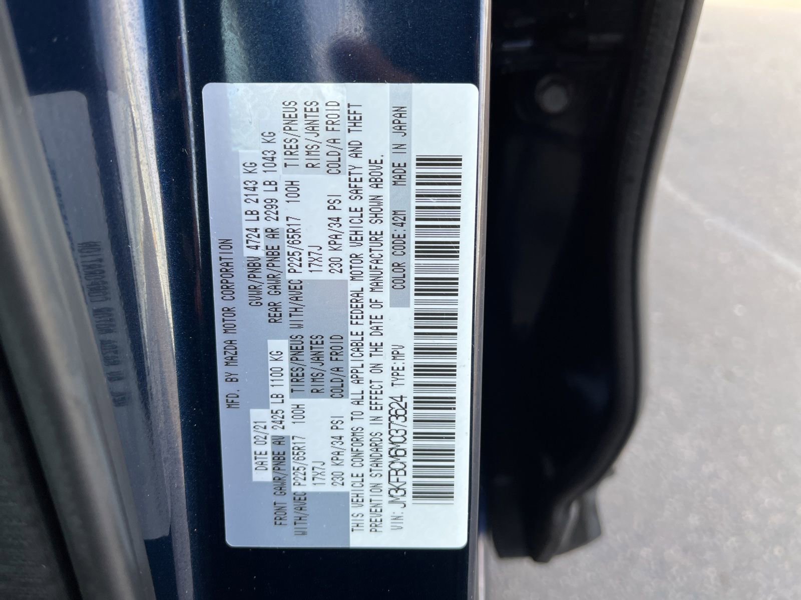 Used 2021 MAZDA CX-5 Touring image 25