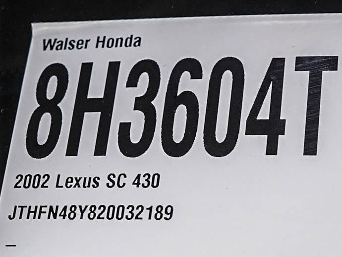 Used 2002 Lexus SC 430 Convertible RWD image 26