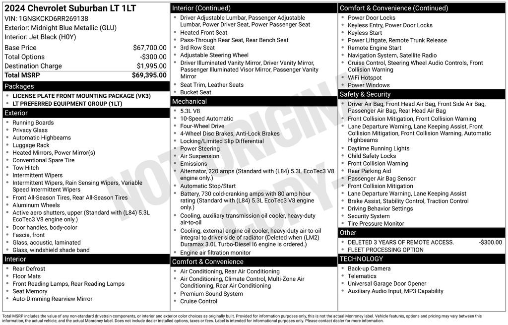Used 2024 Chevrolet Suburban LT AWD/4WD image 43