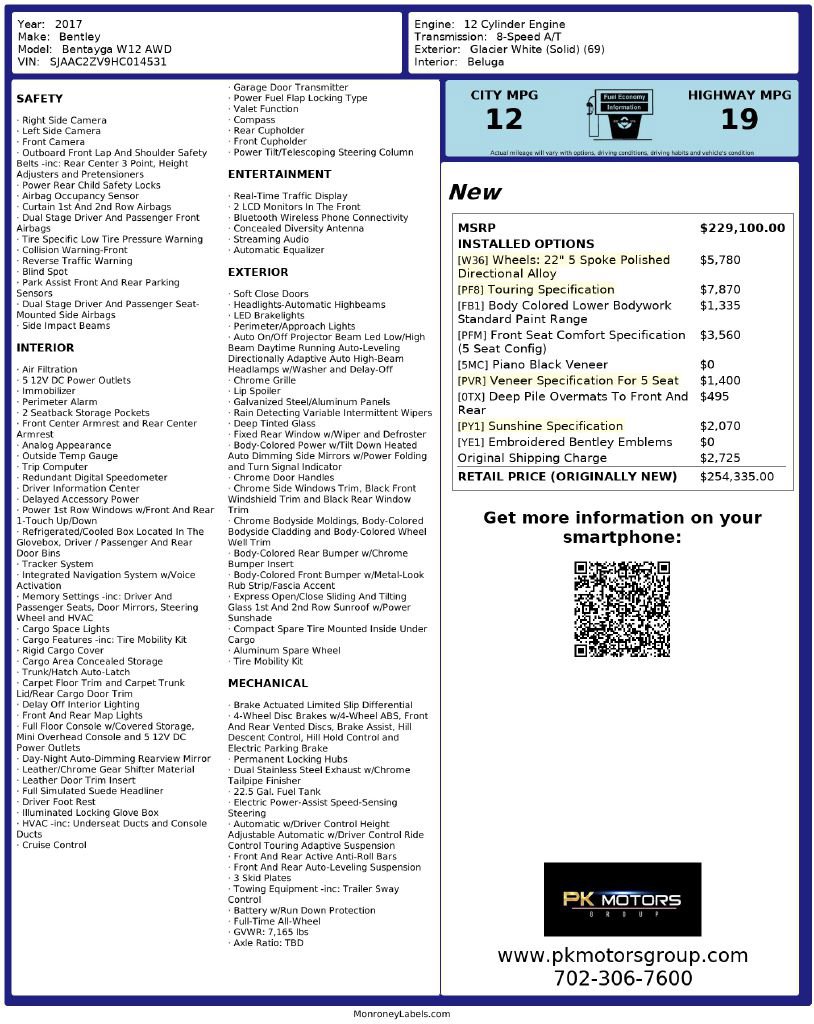 Used 2017 Bentley Bentayga image 97