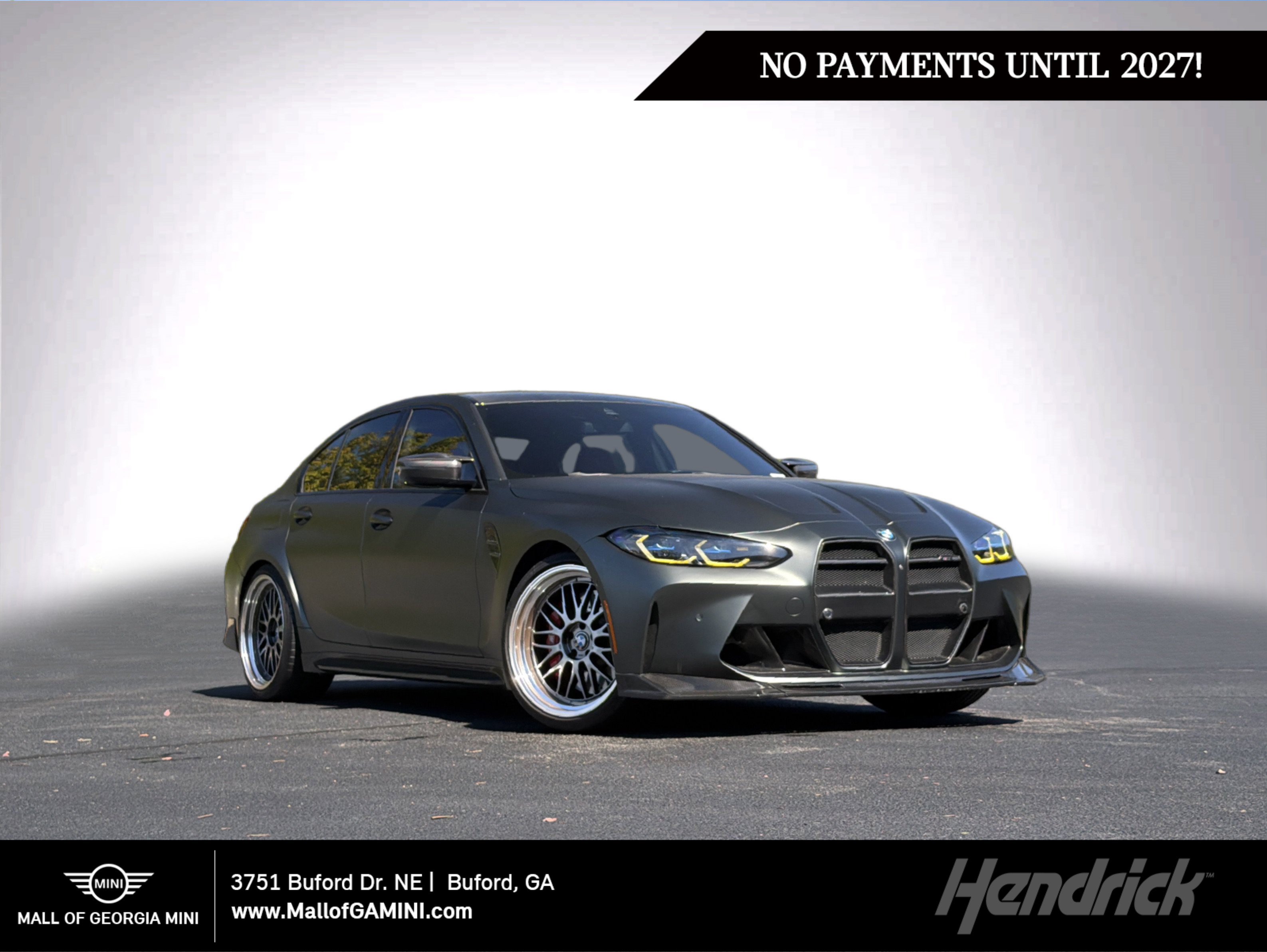 Used 2024 BMW M3 w/ M Carbon Exterior Package RWD image 1
