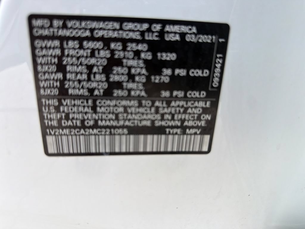 Used 2021 Volkswagen Atlas Cross Sport SE w/ V6 Towing Package FWD image 39