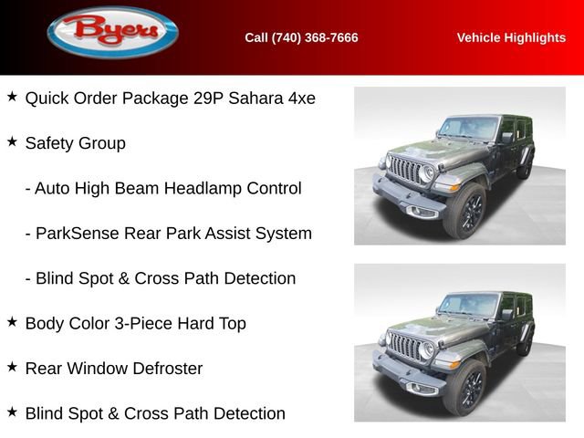 Used 2025 Jeep Wrangler Unlimited Sahara w/ Safety Group AWD/4WD image 9