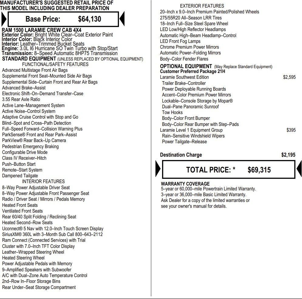 New 2026 RAM 1500 Laramie w/ Laramie Southwest Edition image 2