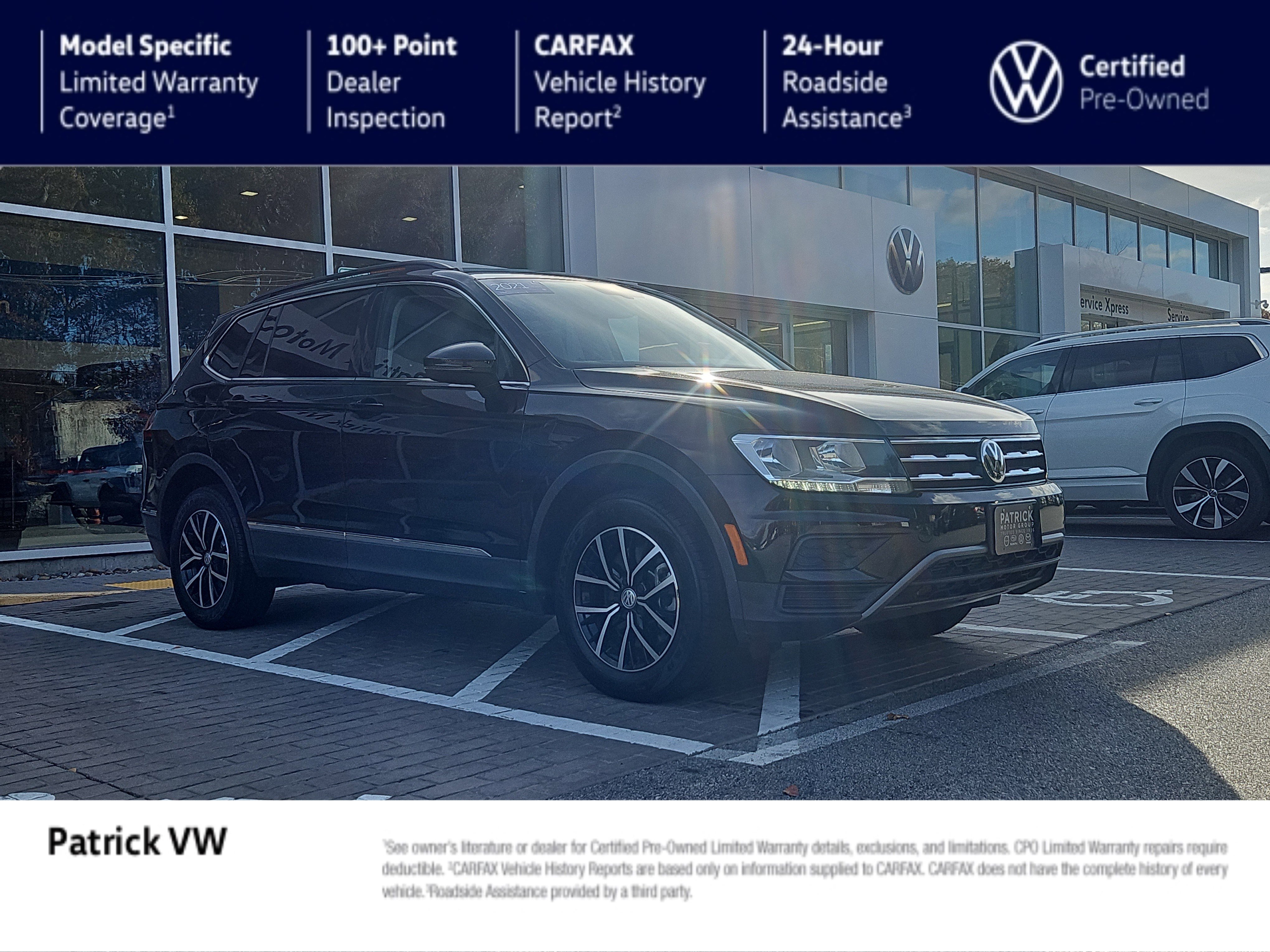 Certified 2021 Volkswagen Tiguan SE w/ Panoramic Sunroof Package