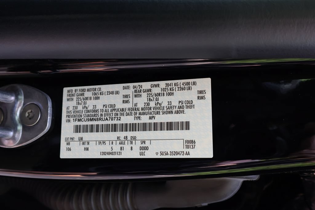 Used 2024 Ford Escape ST-Line w/ Tech Pack #1 AWD/4WD image 49