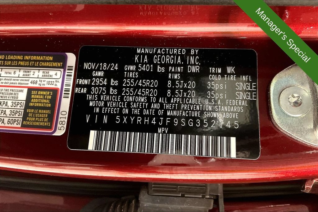 Used 2025 Kia Sorento EX w/ Panoramic Sunroof Package FWD image 43