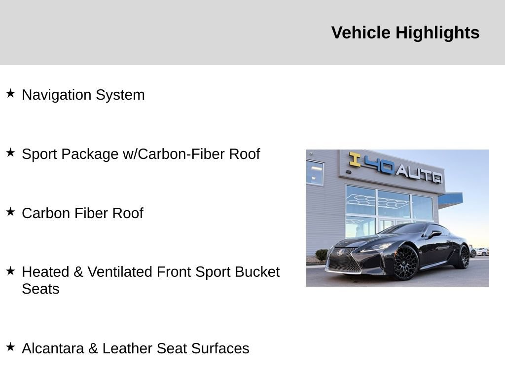 Used 2018 Lexus LC 500 Coupe image 2