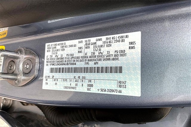 Used 2022 Ford Escape SE w/ Convenience Package image 31