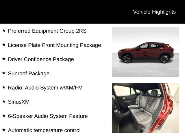 Certified 2024 Chevrolet Trax RS w/ Sunroof Package FWD image 27
