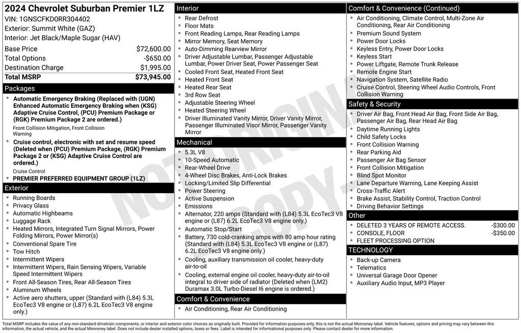 Used 2024 Chevrolet Suburban Premier image 32