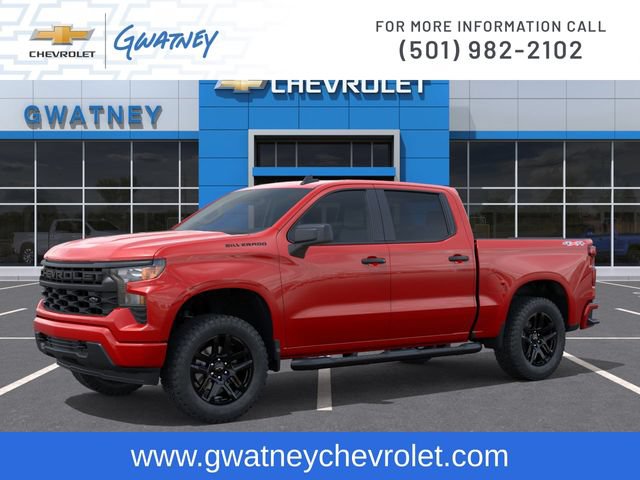 New 2026 Chevrolet Silverado 1500 Custom w/ Turbomax Blackout Package AWD/4WD image 2