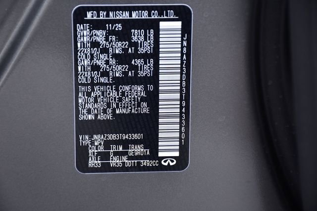 New 2026 INFINITI QX80 4WD w/ Sport Exterior Package image 42