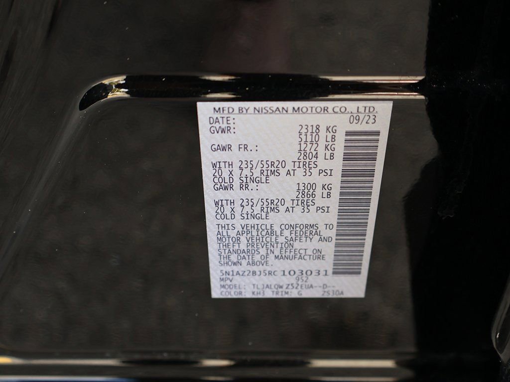 Used 2024 Nissan Murano SV w/ SV Midnight Edition Package image 51