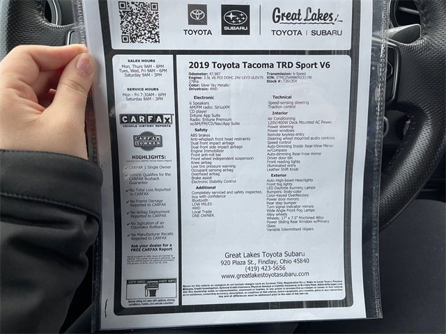 Used 2019 Toyota Tacoma TRD Sport image 27