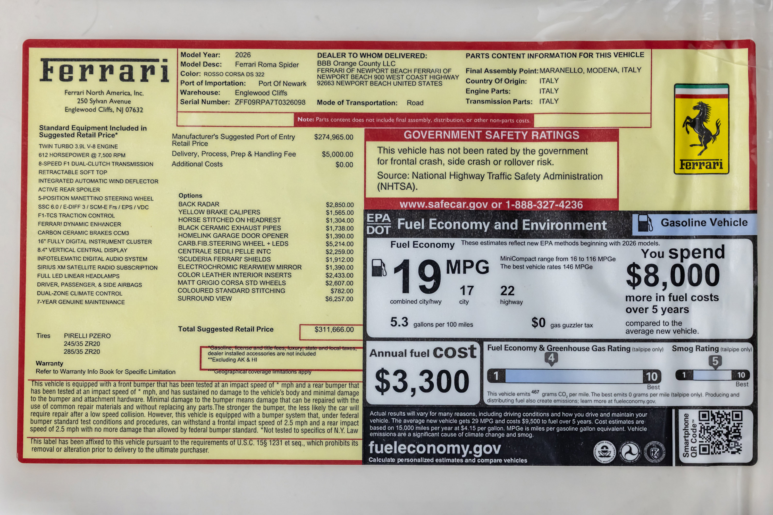 Certified 2026 Ferrari Roma image 90