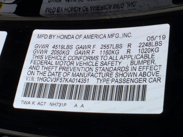 Used 2019 Honda Accord EX-L image 34