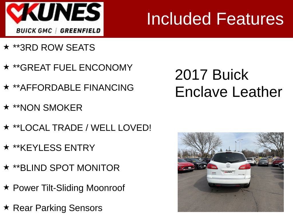 Used 2017 Buick Enclave Leather image 3