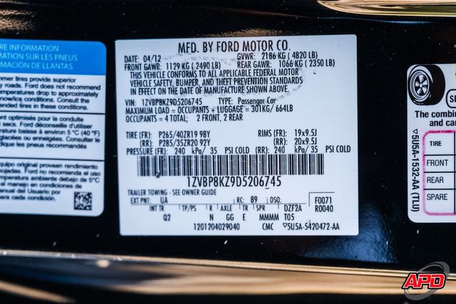 Used 2013 Ford Mustang Shelby GT500 RWD image 70