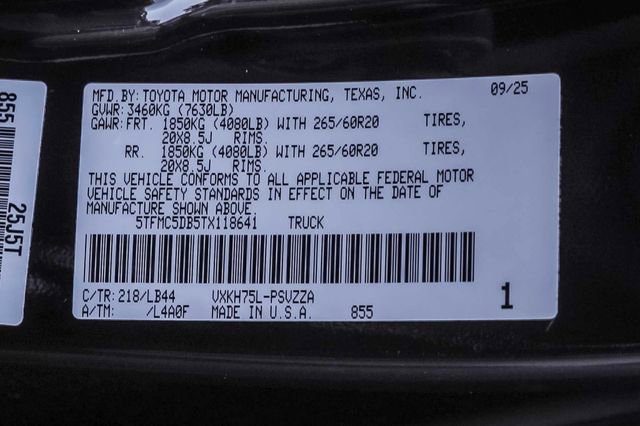 New 2026 Toyota Tundra 1794 Edition w/ TRD Off-Road Package AWD/4WD image 15