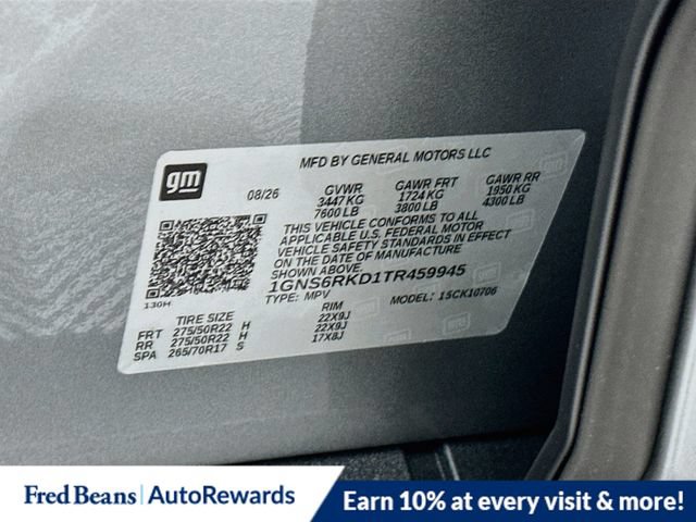New 2026 Chevrolet Tahoe RST w/ Comfort Package AWD/4WD image 25